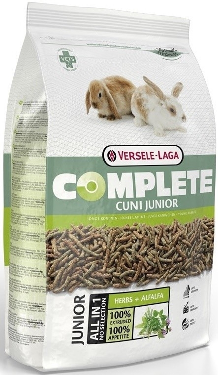 Karma sucha dla Królika VERSELE LAGA Cuni Junior Complete 500g, 1.75 kg, 8kg - dla młodych królików miniaturowych
