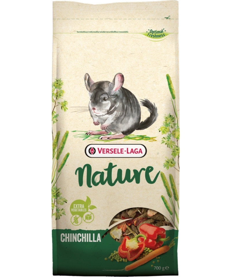 Karma sucha dla  szynszyli VERSELE-LAGA Chinchilla Nature 700g,  2,3kg, 9kg