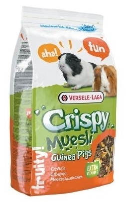 Karma sucha dla Świnki VERSELE-LAGA Cavia Crispy Mueslii 400g, 1kg, 2,75kg, 20kg