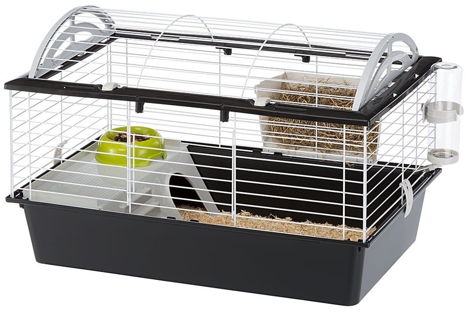 Ferplast Klatka Casita 100 szara  (96 x 57 x h 56 cm) - dla królika lub świnki morskiej