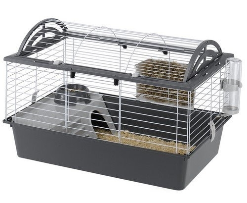 Ferplast Klatka Casita 80,  78 x 48 x 50 cm cm czarna dla kr