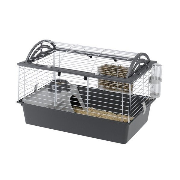 Ferplast Klatka Casita 80,  78 x 48 x 50 cm cm czarna dla kr
