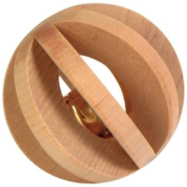 Trixie Piłka drewniana z dzwonkiem 6 cm dla gryzoni