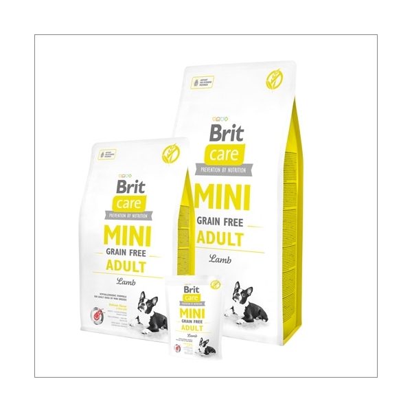 Karma sucha dla psa Brit Care Mini Grain-Free Adult Lamb  2k
