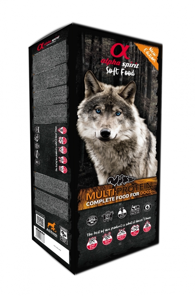 Karma sucha dla psa Alpha Spirit sucha miękka MULTIPROTEIN 9kg