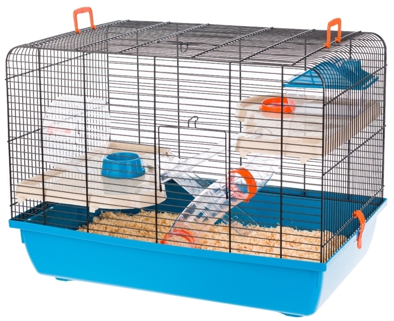 Inter-Zoo Klatka Jerry  II Tubes dla chomika 580x380x440 różowa
