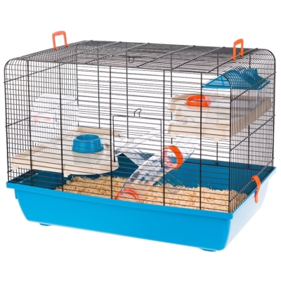 Inter-Zoo Klatka Jerry  II Tubes dla chomika 580x380x440 różowa