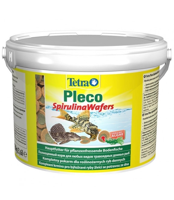 Tetra pokarm dla ryb akwariowych Tetra Pleco Algae Wafers 3,6L Pokarm dla ryb żerujących w pobliżu dna akwarium