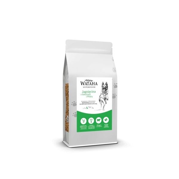 Wataha Superfood GFF Jagnięcina z batatami i miętą dla do