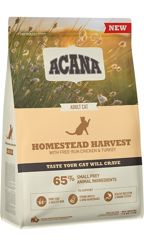 Karma sucha dla kota HOMESTEAD HARVEST 340g