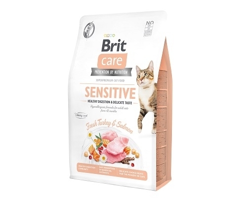 Karma sucha dla kota Brit Care Cat Grain-freeSensitive Healthy Digestion & Delicate Taste 0.4kg