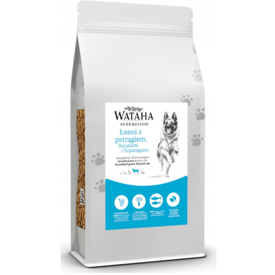 Karma sucha dla psa dorosłego ras dużych i olbrzymich JGS Wataha Superfood łosoś z pstrągiem 2kg
