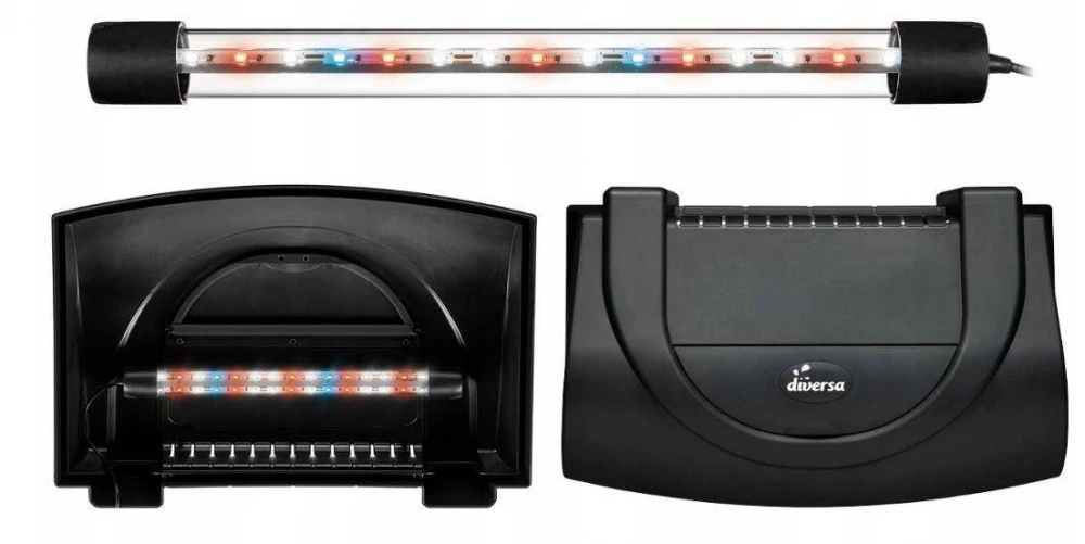 DIVERSA Pokrywa ARISTO 40X25 LED EXPERT 6W CZARNA AP