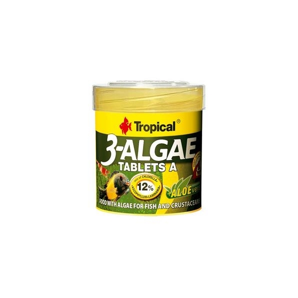 Tropical pokarm dla ryb akwariowych -  3-ALGAE Tablets 80 sz