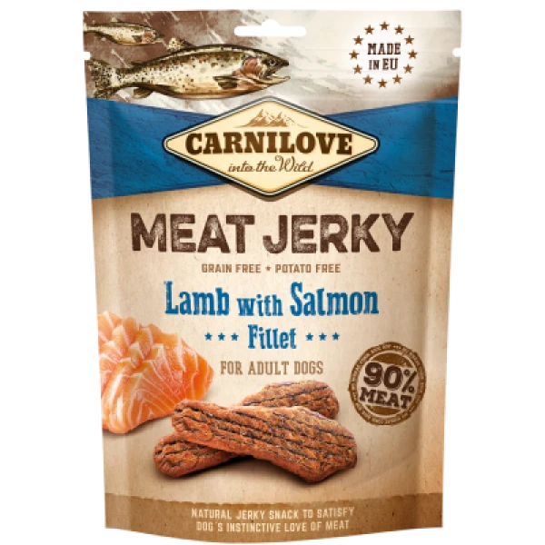 Przysmak dla psów Carnilove Jerky Snack Lamb with Salmon Fi