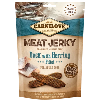 Przysmak dla psów Carnilove Jerky Snack Duck with Herring F