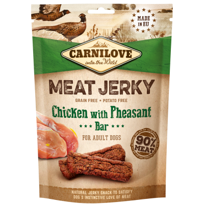 Przysmak dla psów Carnilove Jerky Snack  Chicken with Pheasant Bar
