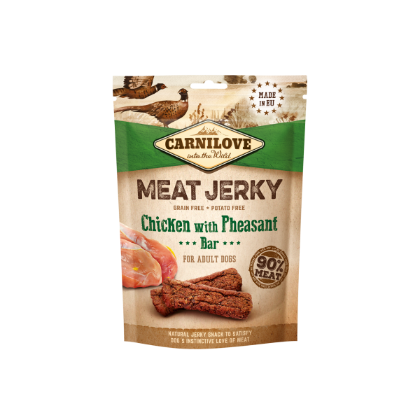 Przysmak dla psów Carnilove Jerky Snack  Chicken with Pheas