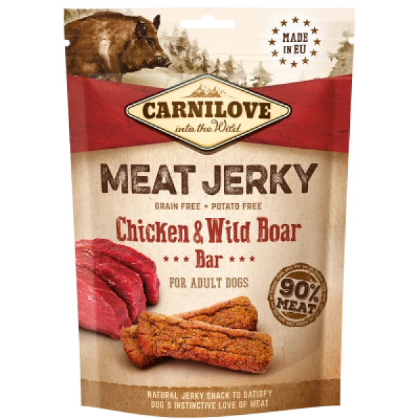 Przysmak dla psów Carnilove Jerky Snack  Chicken & Wild Boa