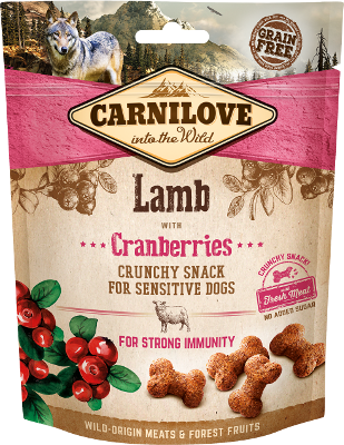 Przysmak dla psów Carnilove Crunchy Lamb with Cranberries 200g