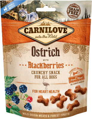 Przysmak dla psów Carnilove Crunchy Ostrich with Blackberries