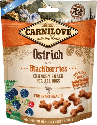 Przysmak dla psów Carnilove Crunchy Ostrich with Blackberri