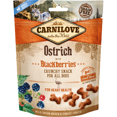 Przysmak dla psów Carnilove Crunchy Ostrich with Blackberries