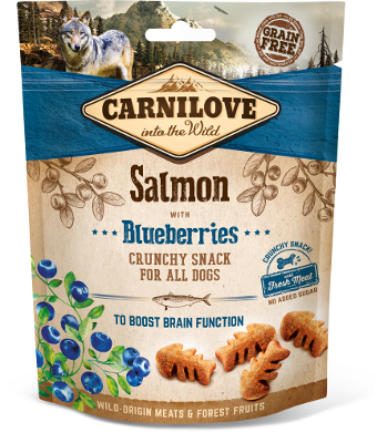 Przysmak dla psów Carnilove Crunchy Salmon with Blueberries 200g