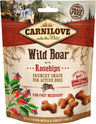 Przysmak dla psów Carnilove Crunchy Wild Boar with Rosehips