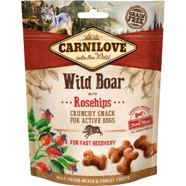 Przysmak dla psów Carnilove Crunchy Wild Boar with Rosehips