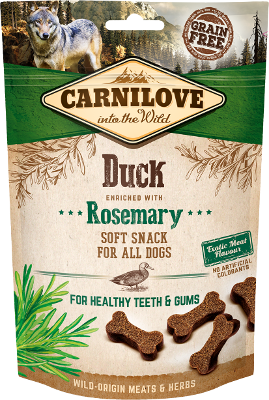 Przysmak dla psów Carnilove Semi Moist Duck enriched with Rosemary