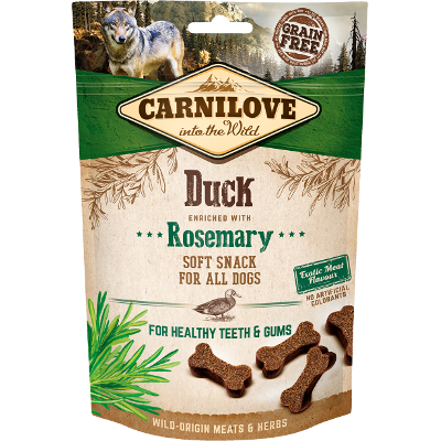 Przysmak dla psów Carnilove Semi Moist Duck enriched with Rosemary