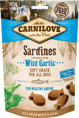 Przysmak dla psów Carnilove Semi-Moist Sardines enriched wi