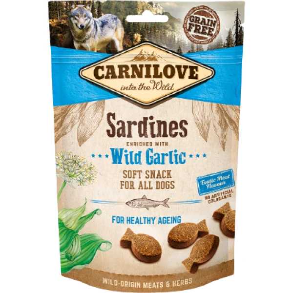Przysmak dla psów Carnilove Semi-Moist Sardines enriched wi