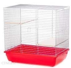 Klatka Inter Zoo dla Szynszyli  ocynk 60cm 580x380x575mm czerwona