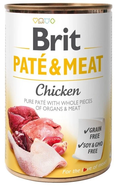 Karma mokra dla psa Brit  Pate&Meat Chicken Kurczak 800g