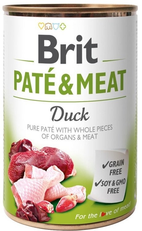 Karma mokra dla psa Brit  Pate&Meat Duck Kaczka 800g puszka