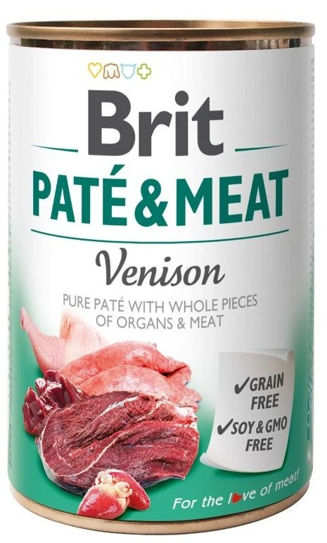 Karma mokra dla psa Brit  Pate&Meat Venision Dziczyzna 800g 