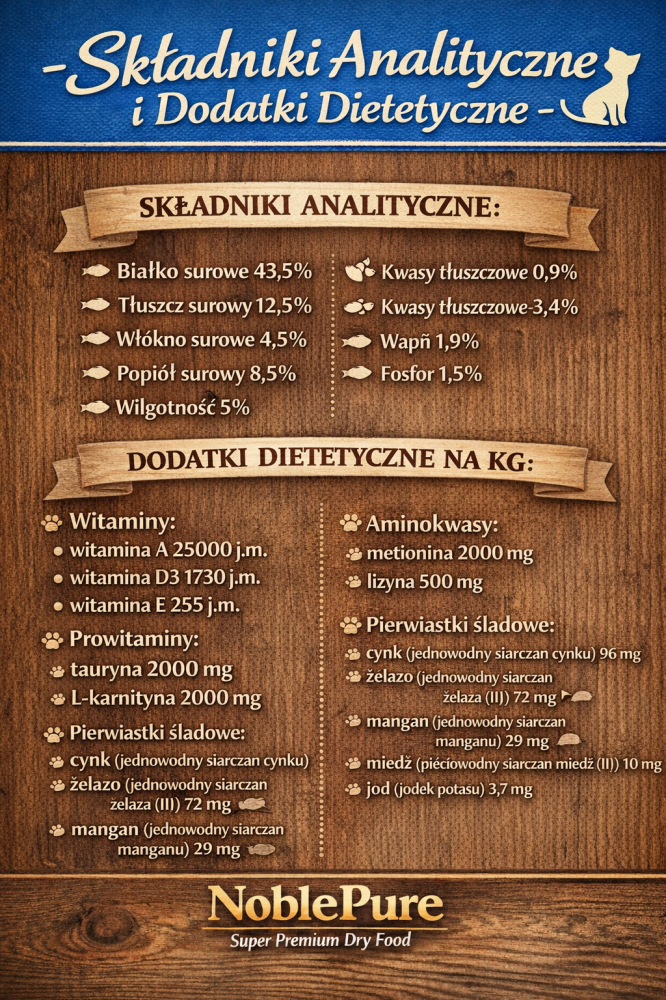 NoblePure karma sucha dla kota dorosłego po sterylizacji Ł