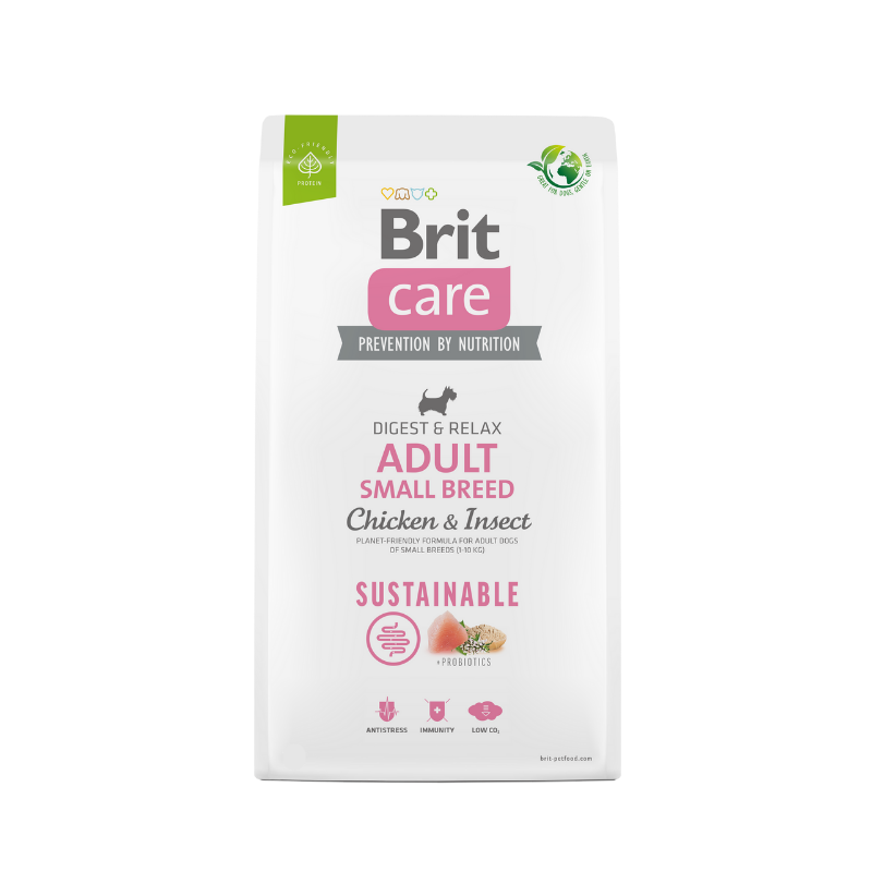 Karma sucha dla psa Brit Care Sustainable Adult Small Chicken & Insect 7kg