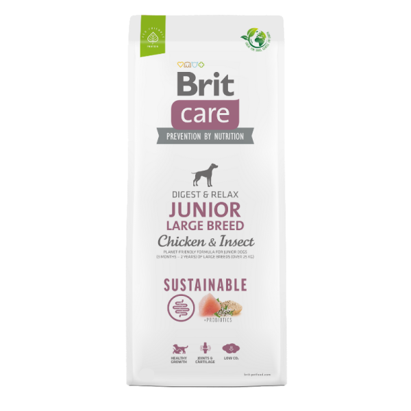 Karma sucha dla psa Brit Care Sustainable Junior Large Breed