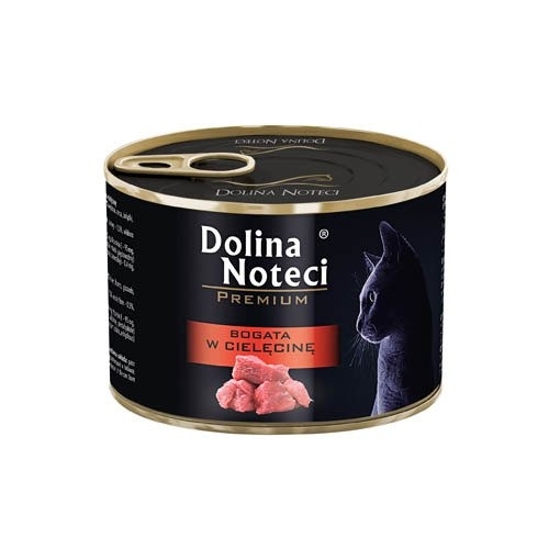 Karma mokra dla kota Dolina Noteci Premium Bogata w Cielęcinę  400g puszka
