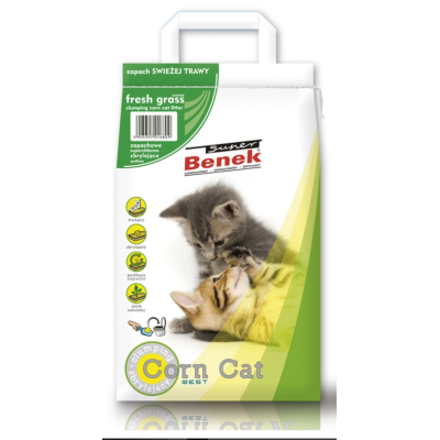 Żwirek dla kota Benek  Super Corn/Kukurydza naturalny 14l