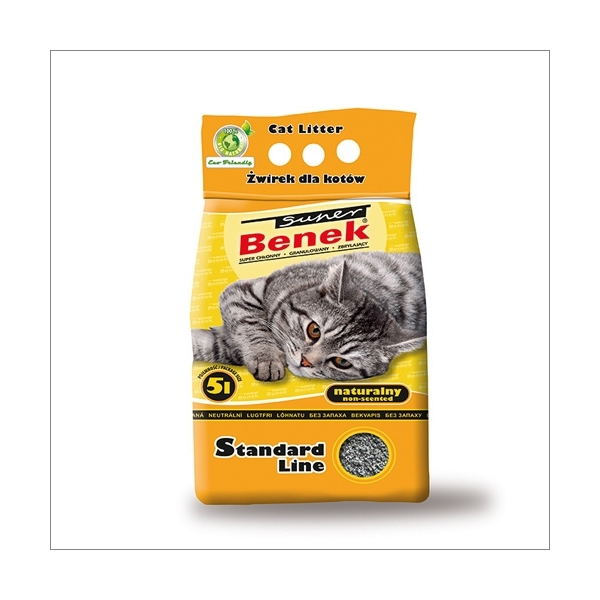 Żwirek dla kota i gryzoni Benek Super Natural /Żółty/ 25