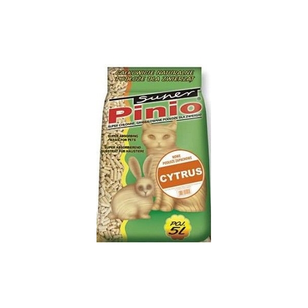 Żwirek dla kota i gryzoni Benek Super Pinio Cytrus 35l
