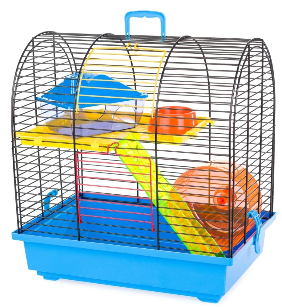 INTER-ZOO Klatka dla chomika GRIM II 360x240x380mm czerwona