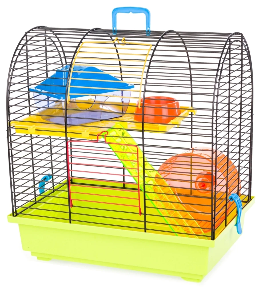 INTER-ZOO Klatka dla chomika GRIM II 360x240x380mm niebieska