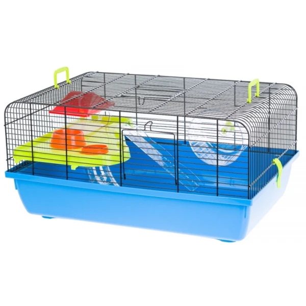 Inter-Zoo Klatka Jerry  I dla chomika 580x380x285mm Niebiesk