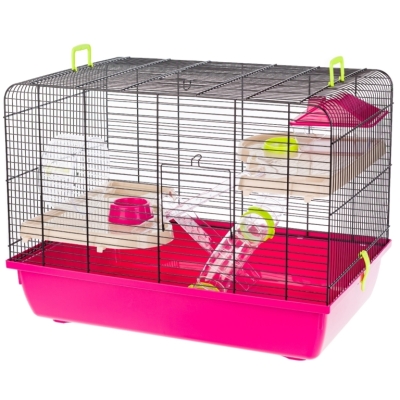 Inter-Zoo Klatka Jerry  II Tubes dla chomika 580x380x440 niebieska