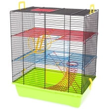 Inter-Zoo Klatka dla myszy , chomika Gino 2 z wyposażeniem Zielona 420x290x490mm